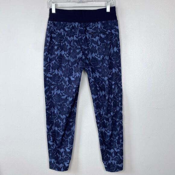 Athleta Trekkie North‎ Jogger Lightweight Ripstop Hiking Outdoors Navy Floral 2 - Picture 6 of 12